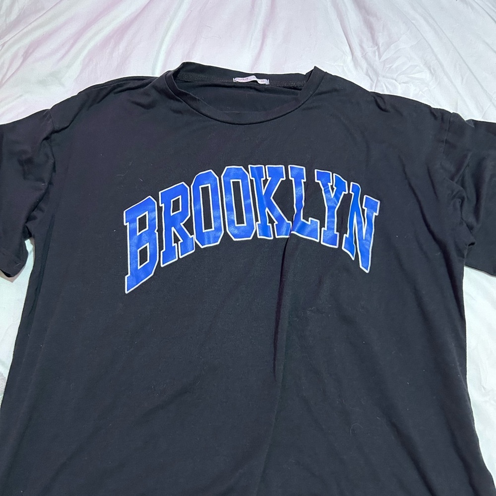 ROMWE Black Brooklyn NY T-Shirt